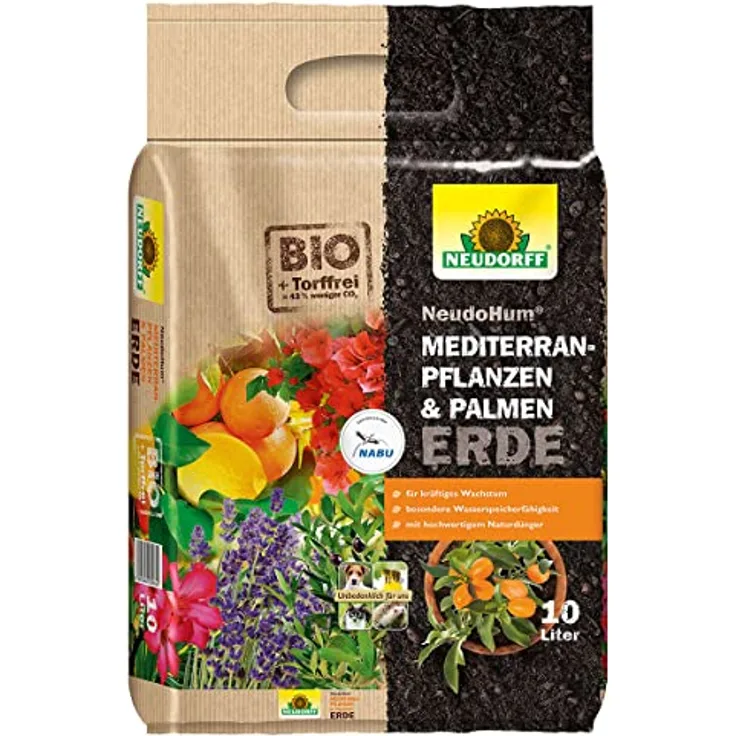 Neudorff NeudoHum Mediterranpflanzen- und Palmenerde 10 Liter