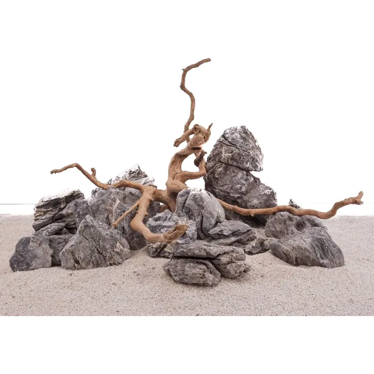 Aquarium Natursteine Wurzel Mini Landschaft Moorkienwurzel Set W2 Gr.L