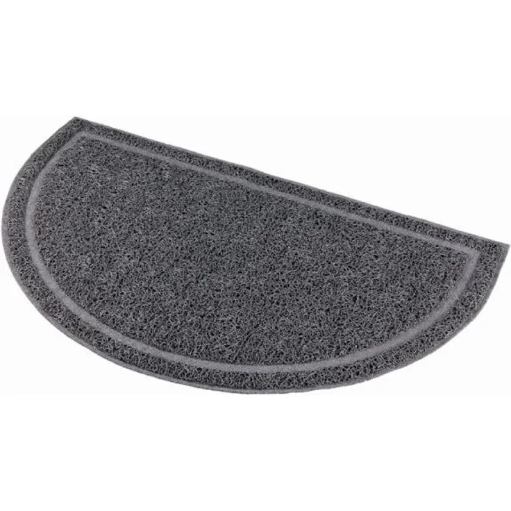 Trixie Vorleger für Katzentoiletten halbrund anthrazit 59 x 35 cm