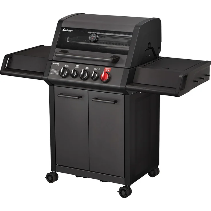 Enders Gasgrill Monroe Pro 3 SIK Turbo Shadow Campinggasgrill Standgrill Profigrillwagen – Bild 1
