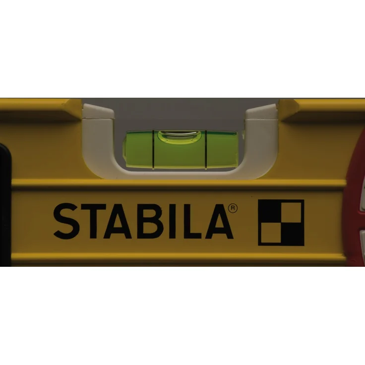 STABILA Wasserwaage Type 196-2 LED, 61 cm, extrasteifes Alu-Profil, 1 LED-Horizontal-/1 LED-Vertikal-/1 Vertikal-Libelle, 1 Handgriff, stoßdämpfende Endkappen, Rutsch-Stopper, Made in Germany – Bild 6