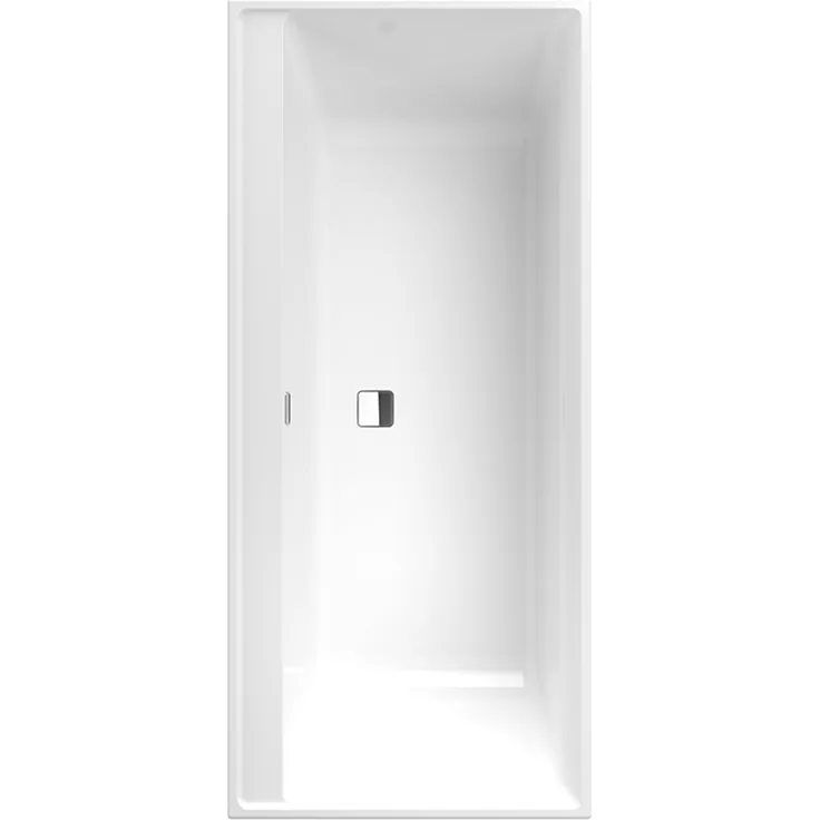 Villeroy & Boch Collaro Duo Rechteckige Badewannen, Einbau, Acryl, 1900 x 900 mm, Ab- und Überlauf: Black Matt, UBA199COR2NV - UBA199COR2NV-01