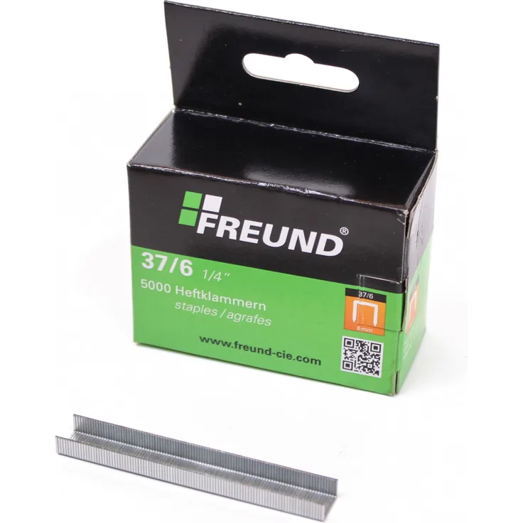 5000 FREUND Heftklammern Nr. 01741019 in 6 mm Klammern Dachdecker Hammertacker