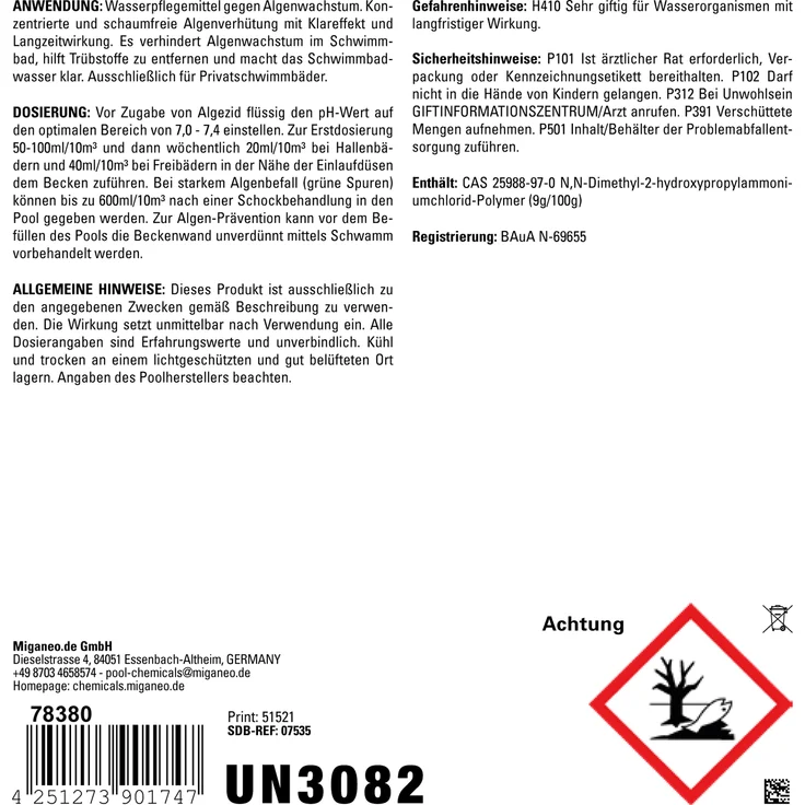 Steinbach 10l Algezid zur Algenvernichtung für Pool – Bild 4