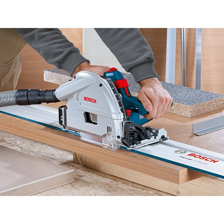 Bosch Professional Führungsschiene FSN 800 (800 mm Länge, kompatibel mit allen Bosch Professional GKS Kreissägen, GKS G, GKT Tauchsägen sowie bestimmten GST Stichsägen und GOF Professional Fräsen) – Bild 3