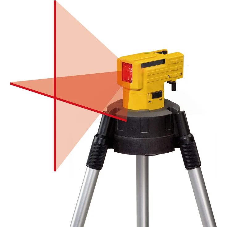 STABILA Kreuzlinienlaser LAX 50, 2-teiliges Set, selbstnivellierend, gut sichtbare Laser-Linien, Reichweite bis 10 m, Einknopfsystem, Schutzklasse IP 53, inklusive Stativ-Teleskopstange – Bild 7