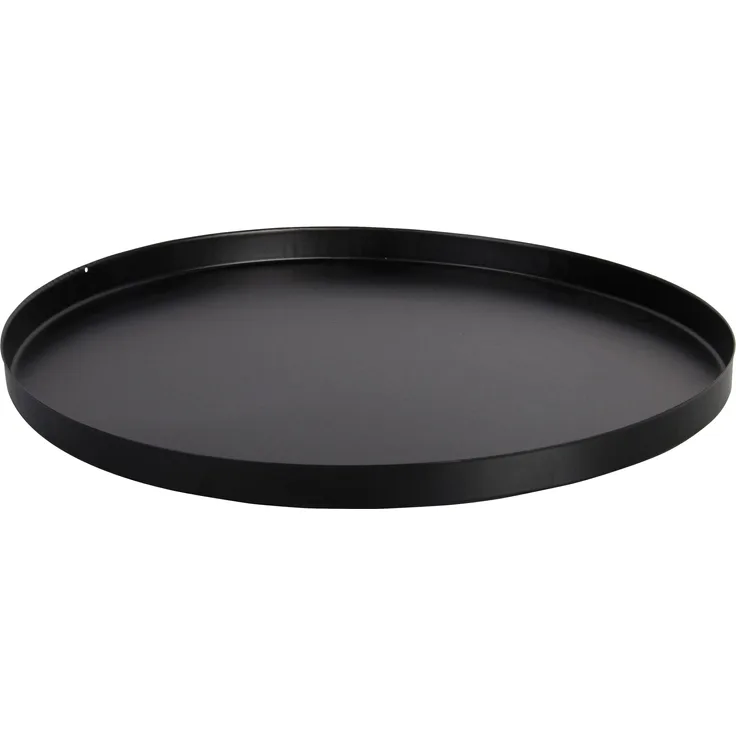 Esschert Design Bodenplatte Feuerkorb rund schwarz Eisen Schutzplatte 50x3 cm