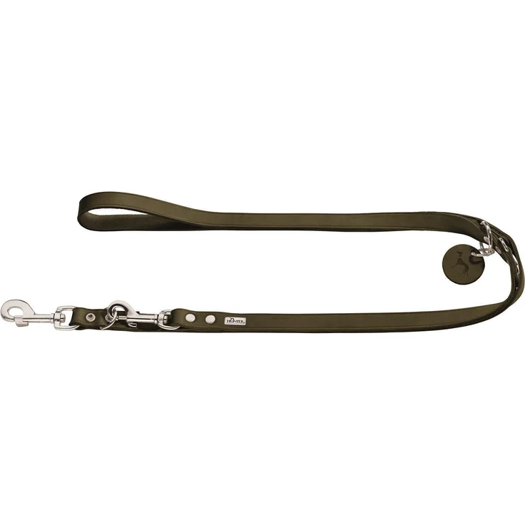 Hunter Hunde-Leine verstellbar oliv-grün 20-200