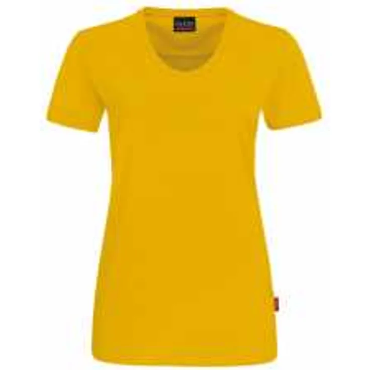 HAKRO Damen V-Shirt Mikralinar 181, sonne, 4XL