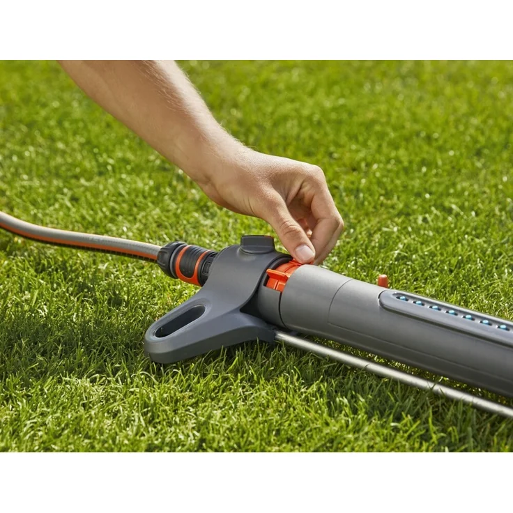 GARDENA Viereckregner AquaZoom M Regner zur Bewässerung von Flächen von 9-250 m², Reichweite 3-18 m, Sprengweite 3-14 m, integrierter Metallfilter (18712-20) – Bild 7