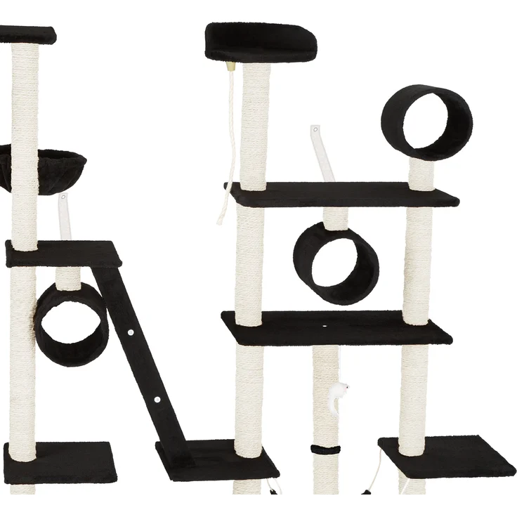 tectake Kratzbaum Snooky 261cm - schwarz – Bild 3