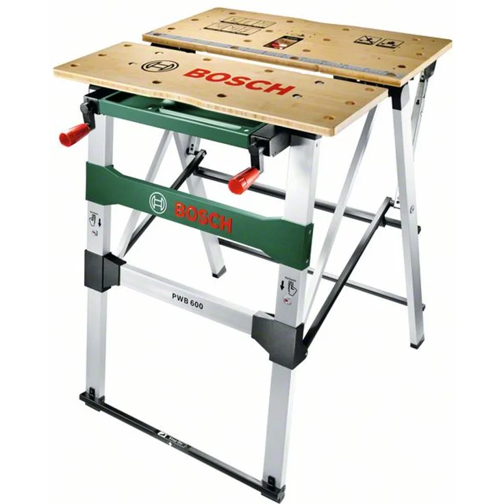 Bosch Arbeitstisch PWB 600 Maße 68 x 68 x 83,4 cm, zusammenklappbar – Bild 1