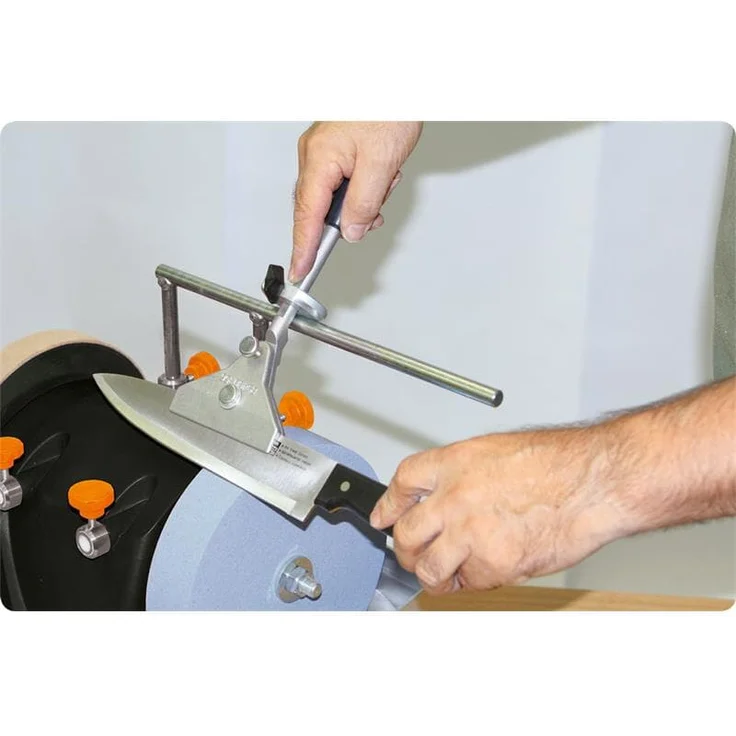 Scheppach Vorrichtung 120 Universalvorrichtung Schleifvorrichtung | für Messer mit Klingenlänge von 100-200 mm geeignet | für Nass-Schleifmaschine Tiger Nasschleifer Schleifsystem | 89490709 – Bild 2