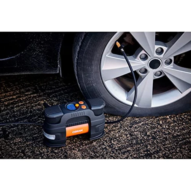 Osram Auto OTI830 Kompressor 5.5 bar Automatische Abschaltung, Digitales Display, mit Arbeitslampe, mit Powerbank-Funktion – Bild 4
