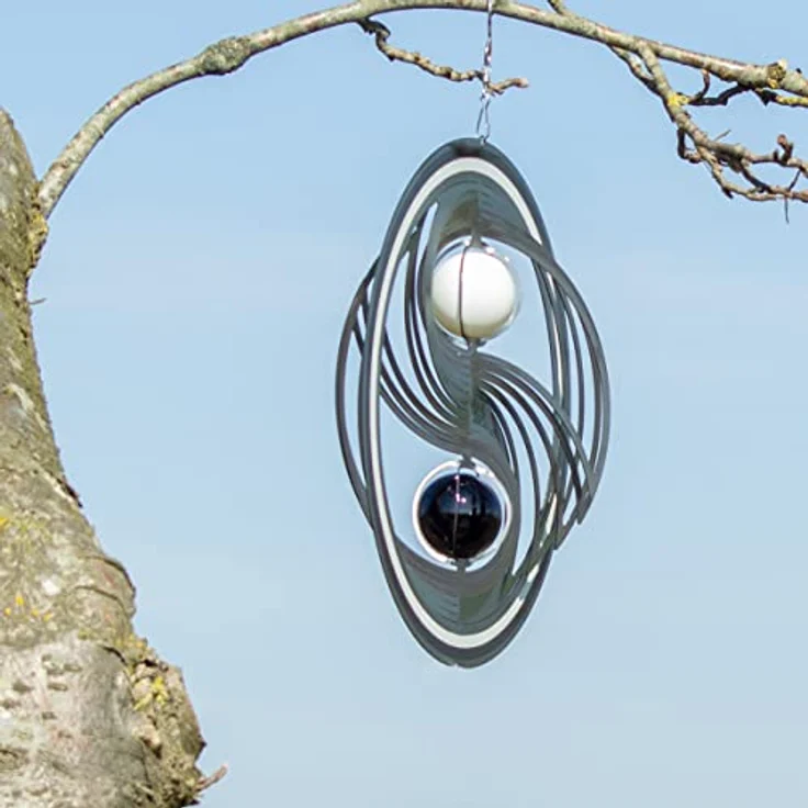 Yin Yang 300 b-w - Windspiel – Bild 3