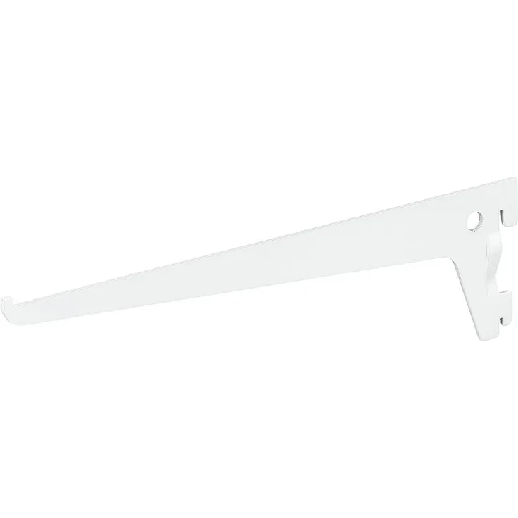 siwitec Einlochträger in Weiss, Regalhalter 400 x 50 mm - 2er-Set - siwitec