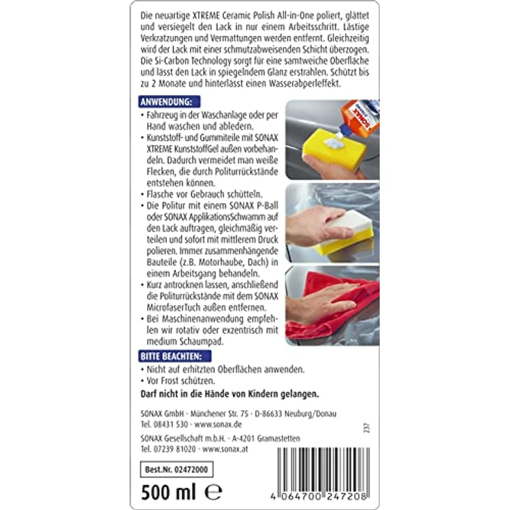 SONAX 02472000  XTREME Ceramic Polish All-in-One 500 ml – Bild 2
