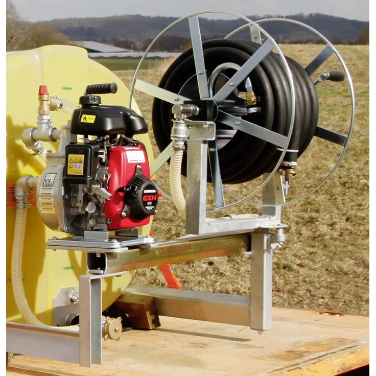 CEMO Aufbaupumpe mit Schlauchhaspel zur Nachrüstung vorhandener Fässer