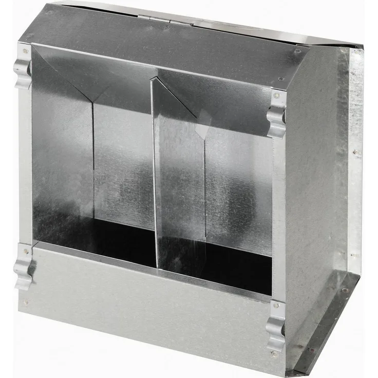 Kerbl Futterautomat f. Kaninchen 2 Freßplätze aus Metall 3L