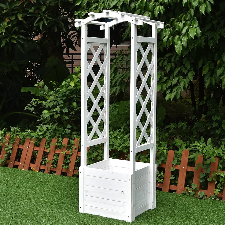 Mucola Blumenbogen mit gewölbtem Dach im Landhausstil – Bild 2