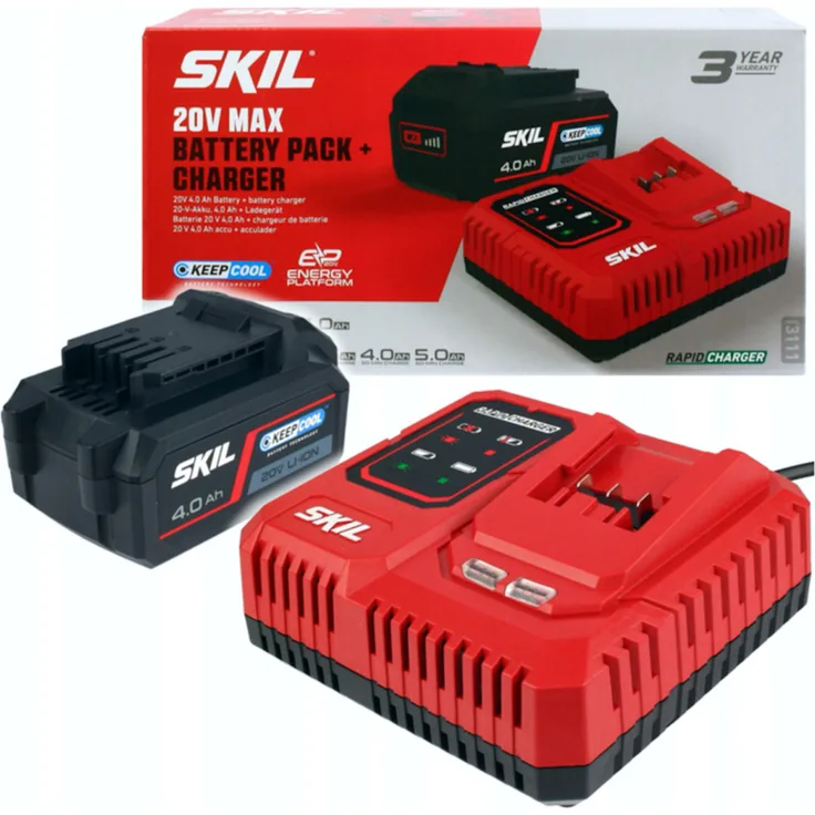 Skil SET 20V 1 x Akku 3104 AA 4,0Ah, Ladegerät 3123 AA 6,0A