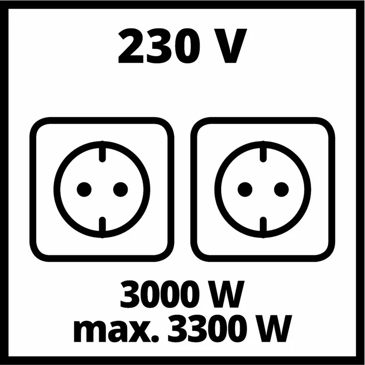Einhell Stromerzeuger (Benzin) TC-PG 55-E5 (7.5 kW, max. 3300 W (bei 230 V), 389 cm³, 25 L Benzintank, 2x 230V & 1x 400V-Steckdose, Überlastschalter, AVR--Ölmangelsicherung) – Bild 4