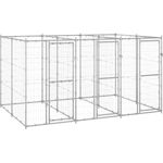 vidaXL Outdoor-Hundezwinger Verzinkter Stahl 7,26 m²