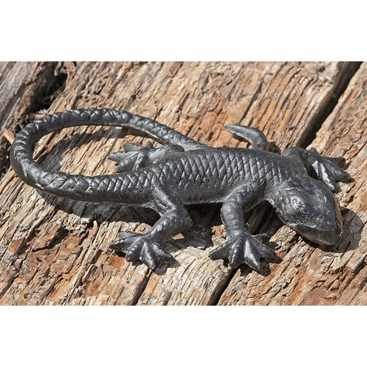 Eidechse,Echse, Geko, Gusseisen,antik,schwarz,Neu