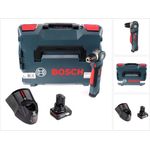 Bosch GWB 12V-10 Akku Winkelbohrmaschine 12V + L-Boxx + 1x Akku 6,0Ah + 1x Ladegerät