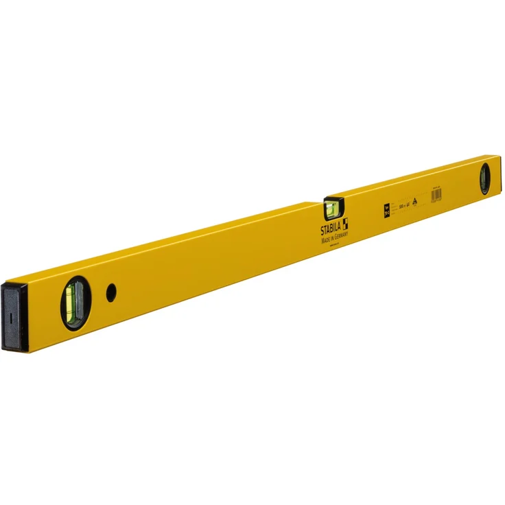 STABILA Wasserwaage Type 70-2, 100 cm, leichtes Alu-Profil, 1 Horizontal-Libelle, 2 Vertikal-Libellen, Made in Germany – Bild 1