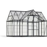 Palram Aluminium Gewächshaus Set Orangerie Victory 305x365 cm 2 Lüftungsfenster Wandverglasung aus Polycarbonat