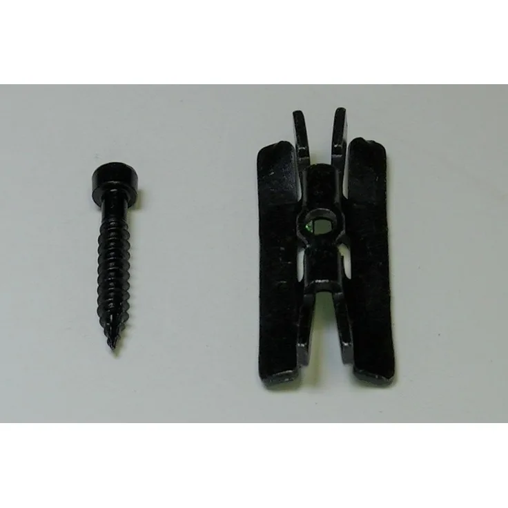 woodstore24 Universal Verbindungs Clips SET / Stahlclip groß, 250 Befestigungsclipse + 250 Schrauben + Langbit für WPC und BPC Terrassendielen