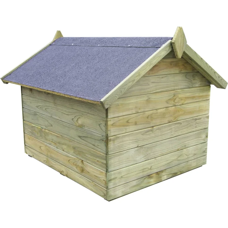 vidaXL Hundehütte mit Dach Imprägniertes Kiefernholz – Bild 3