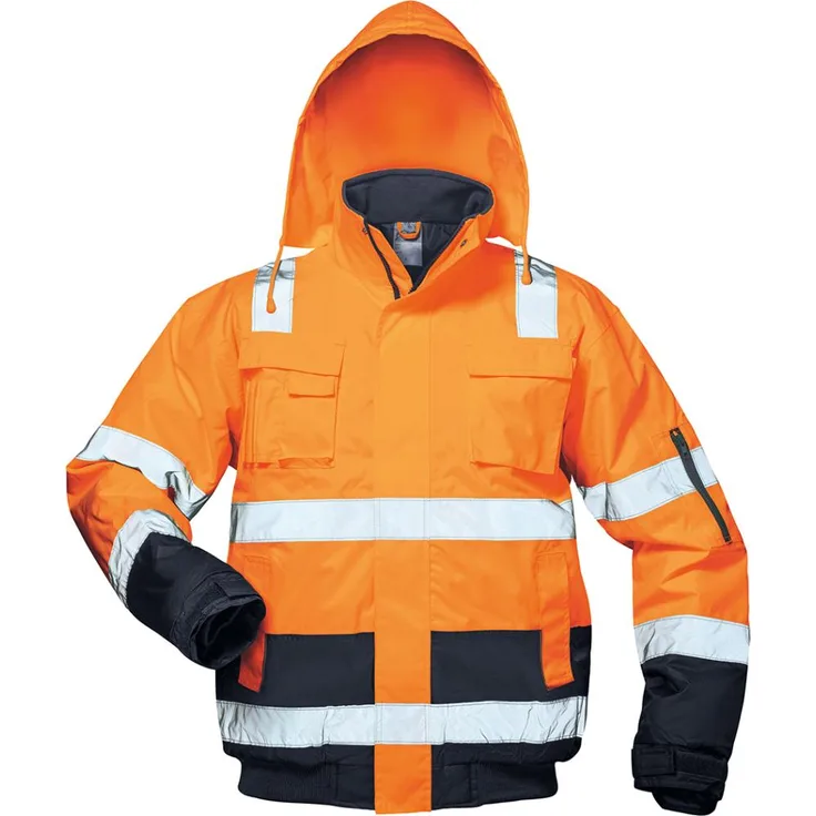 Warnpilotenjacke Jonas,Gr.2XL,orange/blau