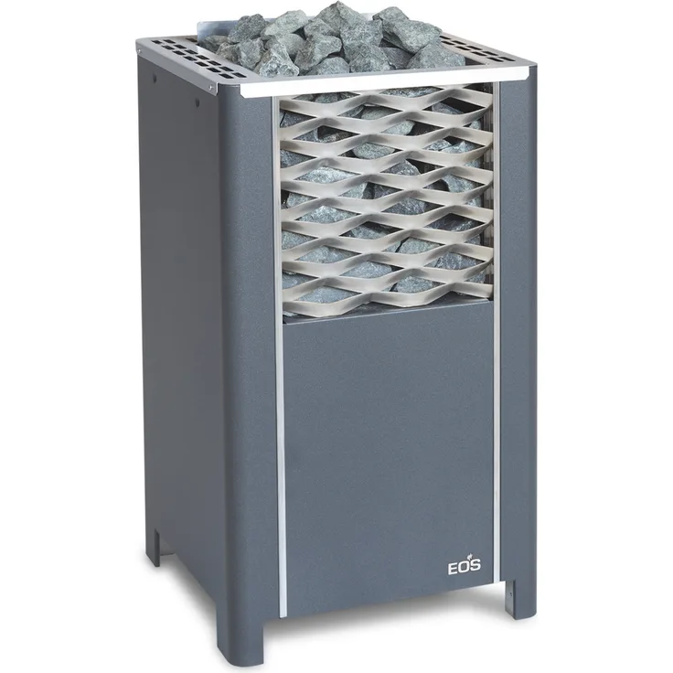 Eos Finnrock 12 kW finnischer Saunaofen Standofen anthrazit perleffekt 94.5719