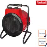 Toolland Bautrockner 3000W 3 Stufen IPX4 Hallentrockner Heizgebläse Bauheizung Baulüfter