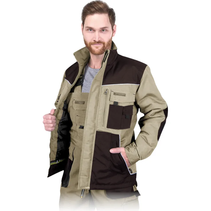Winter Arbeitsjacke mit Warmfutter 270 g-m² Beige L