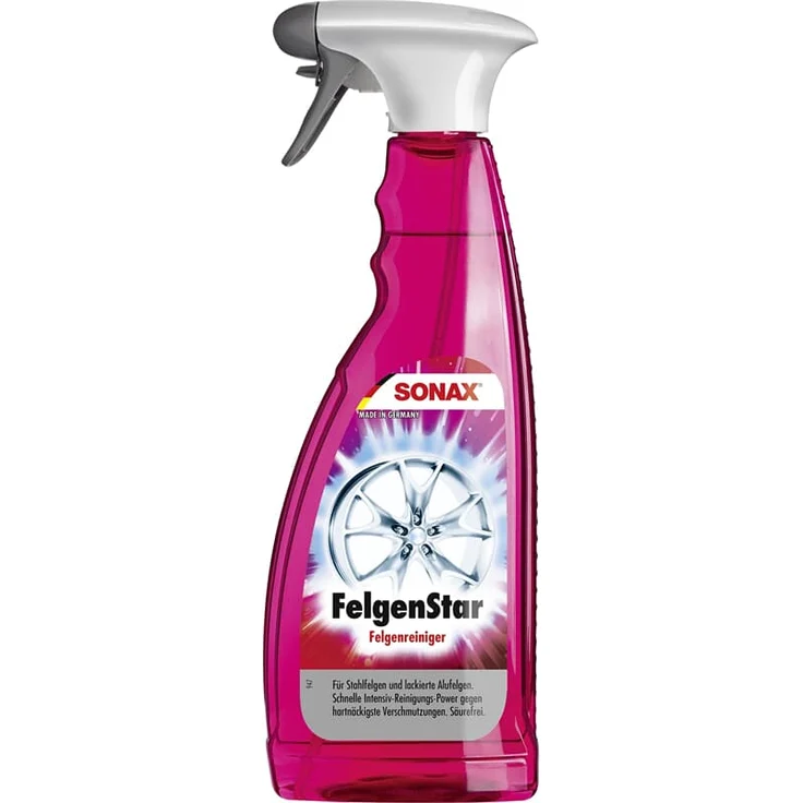 Sonax FelgenStar Felgenreiniger 750 ml für Alufelgen u. Stahlfelgen – Bild 1
