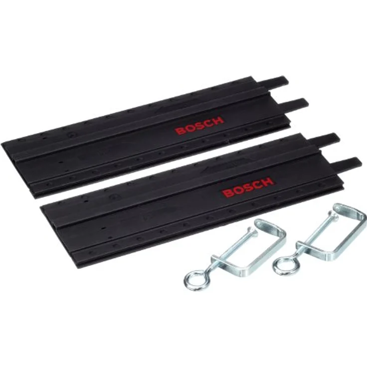 Bosch 2-tlg. Führungssschiene aus Kunststoff mit Schraubzwingen 700mm (2x 350mm) – Bild 2