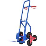 Juskys Treppensackkarre klappbar | 100 kg belastbar | Hartgummireifen | Kunststoff Griffe | Stahl