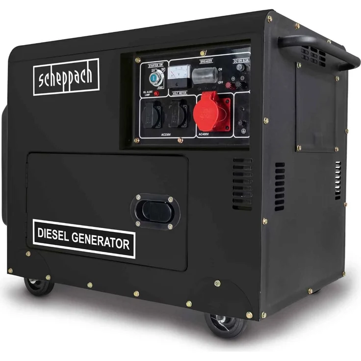 Scheppach Diesel Stromerzeuger Generator DSE5500 Notstromaggregat 230V 400V 5kW – Bild 1