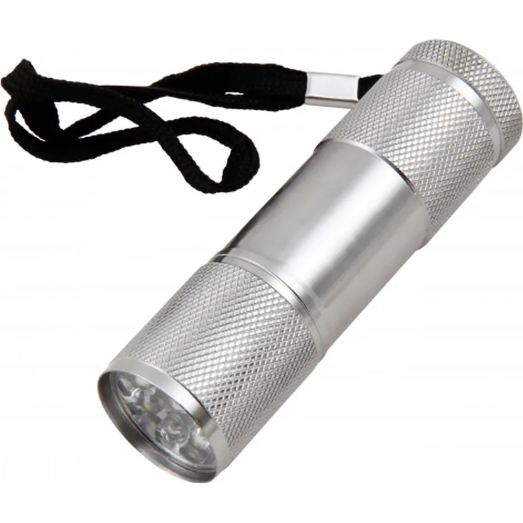 LED-Taschenlampe 9LED Aluminium,