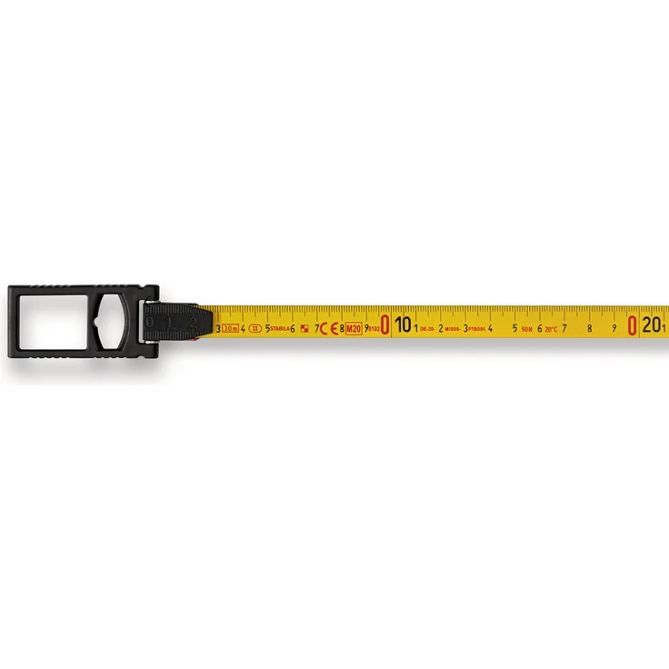 STABILA Rahmenbandmaß LBM 1000 STEEL, 50 m, Stahl-Messband mit metrischer Skala und NYLON-WRAP-Ummantelung, Universalhaken, bruchsicherer Rahmen, MID-Genauigkeit – Bild 4