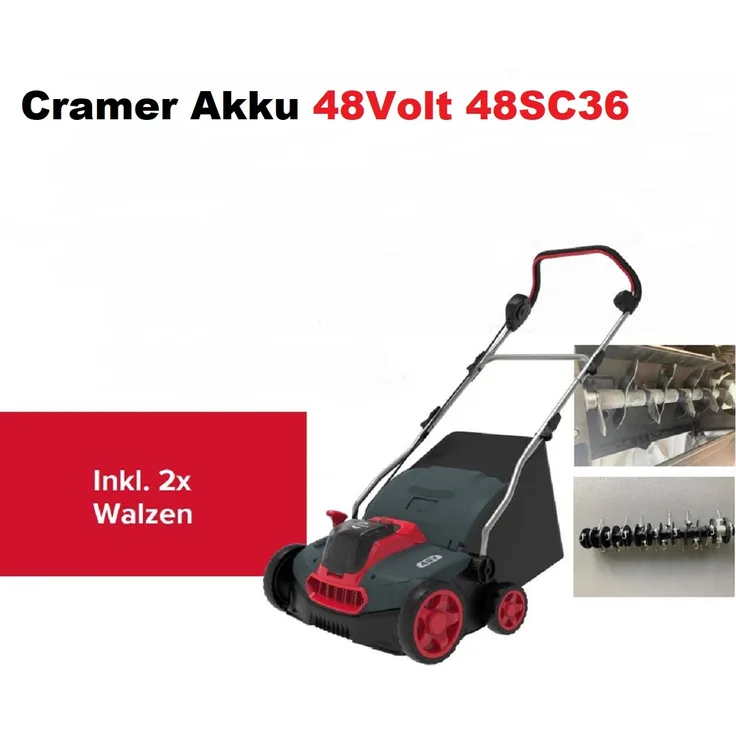 Cramer Akku-Vertikutierer 48SC36 - 48 Volt