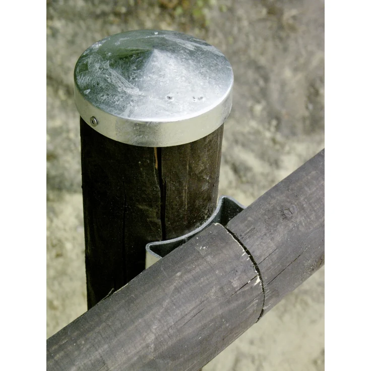 Alberts Pfostenkappe für Holzpfosten Ø 100 mm, flach, feuerverzinkt