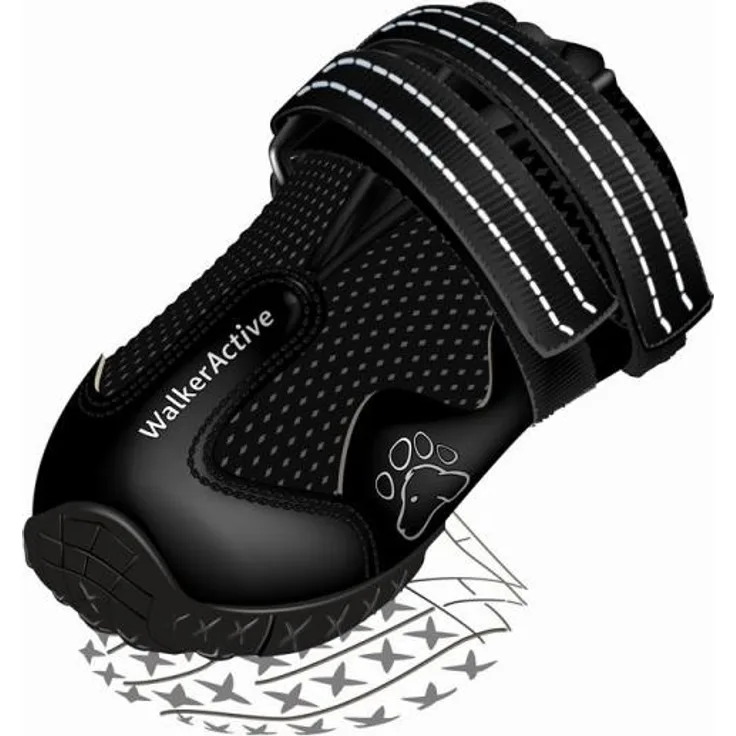 Trixie Pfotenschutz Walker Active 2 Stück schwarz M-L
