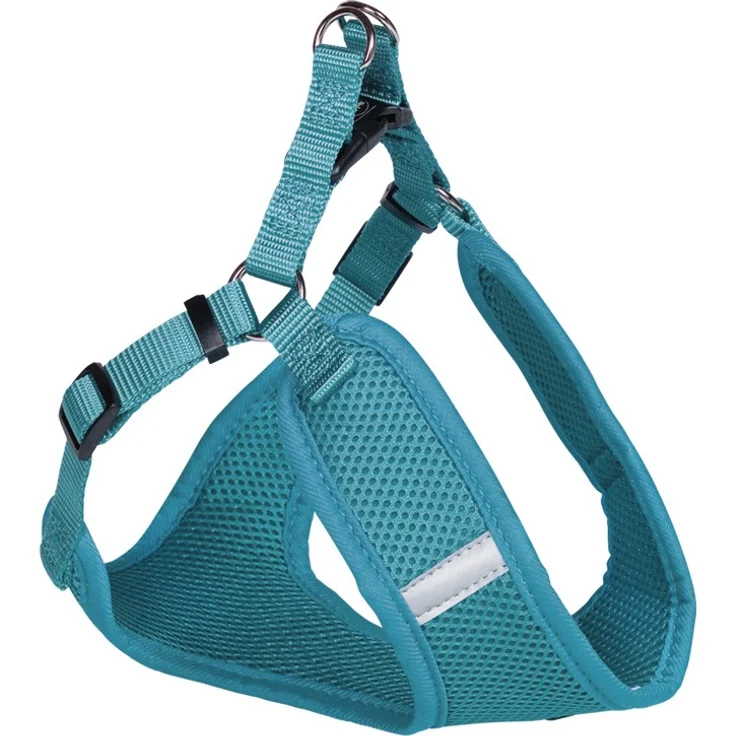 Nobby Geschirr Mesh Reflect Bauch: 33-41 cm, Brust: 37 cm, Breite: 10mm, türkis – Bild 1