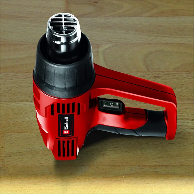 Einhell Heißluftgebläse TH-HA 2000-1 (2.000 W, 2 Temperaturstufen 350°-550°, 2 Leistungsstufen, Überhitzungsschutz, inkl. Zubehör und Transportkoffer) – Bild 6