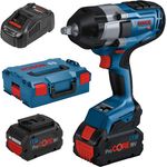 Bosch Professional GDS 18V-1000 Akku-Drehschlagschrauber BITURBO Anziehmoment 1000 Nm Losbrechmoment 1600 Nm 2x Akku 8,0 Ah L-Boxx