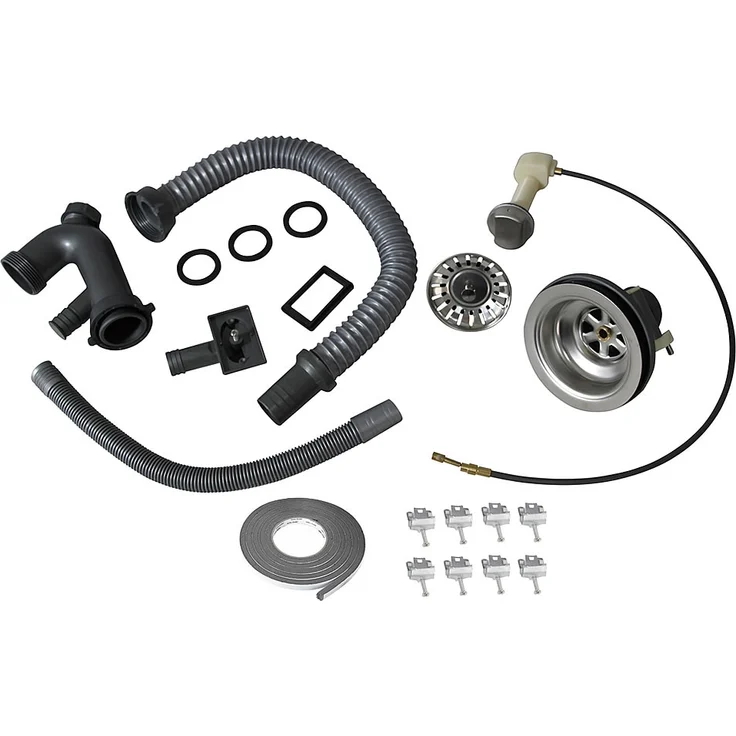 76CM Edelstahlspüle Spülbecken LINKS eckig Ablage Küchenspüle Einbauspüle Spüle – Bild 3